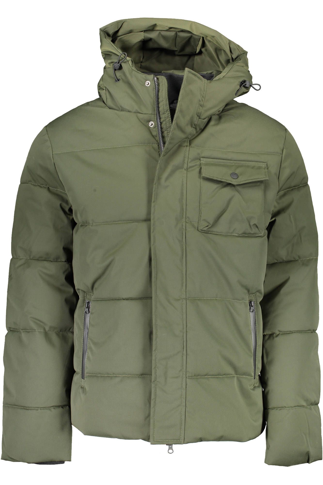 Chic Hooded Adventure Jacket in Lush Green