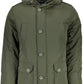 Green Cotton Parka with Ample Pockets