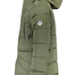 Chic Green Hooded Jacket with Contrasting Details