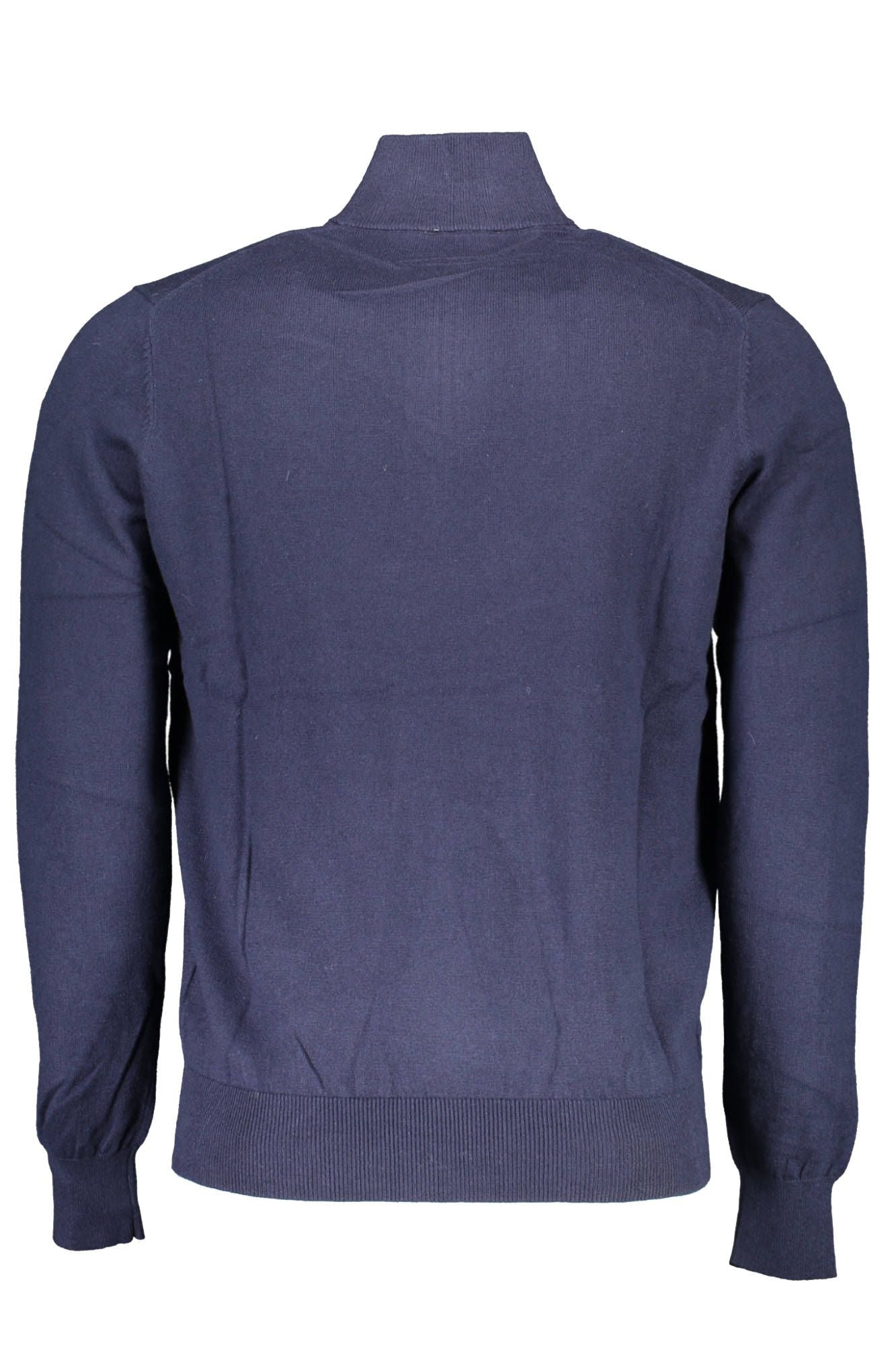 Eco-Conscious Blue Half Zip Shirt