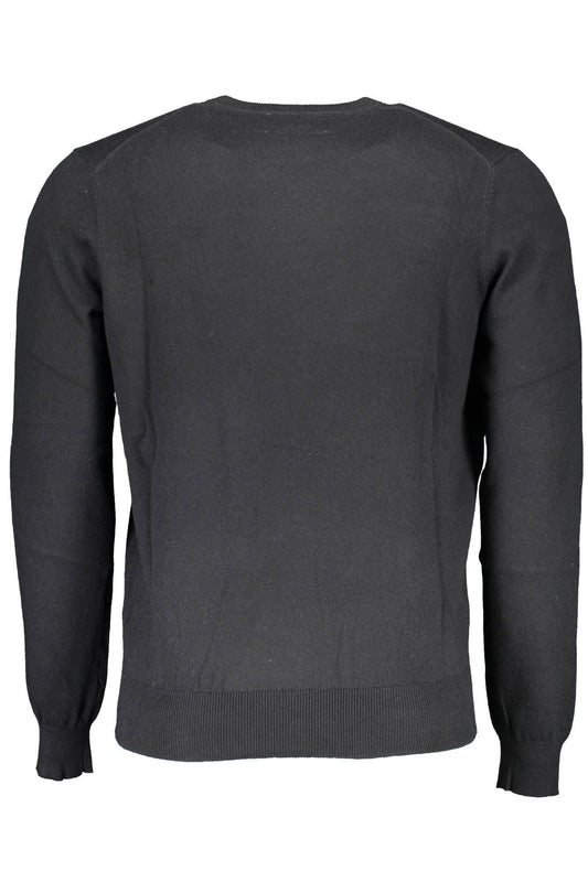 Eco-Friendly Embroidered Black Sweater