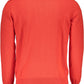 Chic Red Round Neck Long-Sleeve Sweater