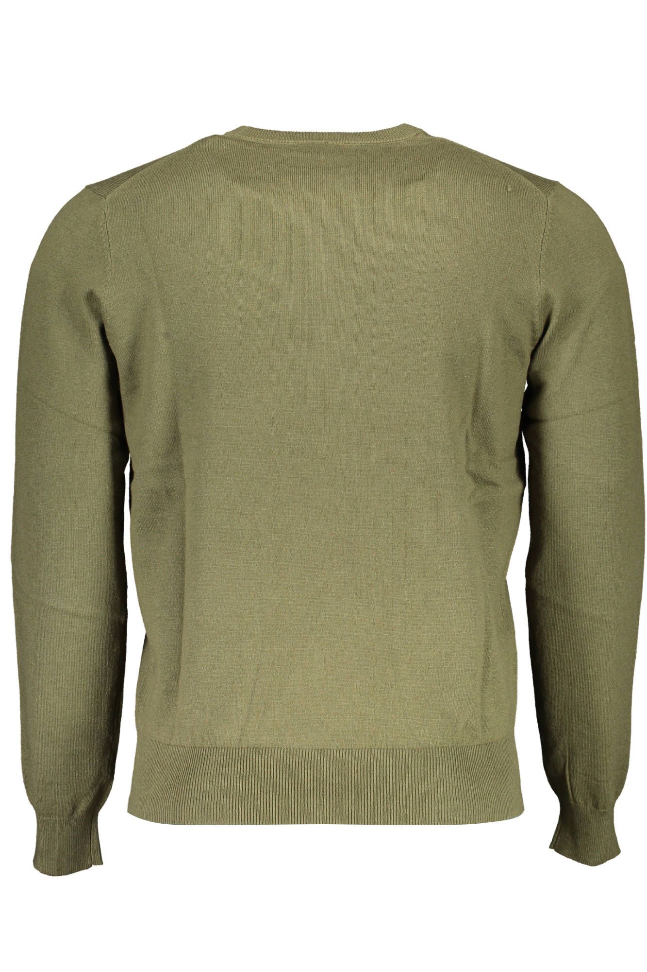 Eco-Conscious Green Wool Blend Shirt