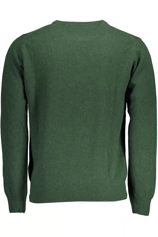 Green Wool Blend Embroidered Sweater