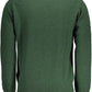 Enchanting Green Wool Round Neck Sweater