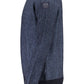 Eco-Conscious Blue Sweater with Emblem Detail