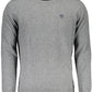 Eco-Conscious Gray Sweater with Embroidered Logo