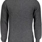 Elegant Wool-Blend Men's Gray Sweater