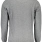 Eco-Conscious Gray Sweater with Embroidered Logo