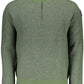 Green Wool-Blend Half-Zip Sweater