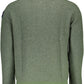 Green Wool-Blend Half-Zip Sweater