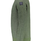 Green Wool-Blend Half-Zip Sweater