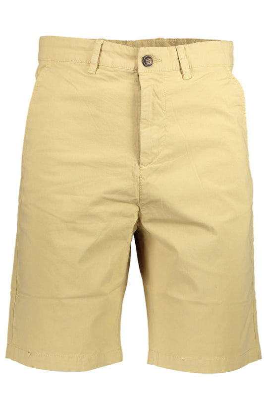 Organic Cotton Bermuda Shorts in Beige