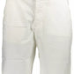 Elegant White Bermuda Shorts - Regular Fit with Logo