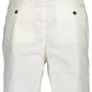 Elegant White Bermuda Shorts - Regular Fit with Logo