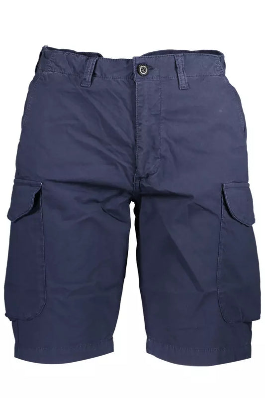 Eco-Conscious Blue Bermuda Shorts