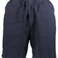 Sleek Slim Fit Organic Cotton Shorts in Blue