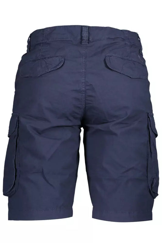 Eco-Conscious Blue Bermuda Shorts