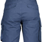 Blue Organic Cotton Bermuda Trousers - Regular Fit