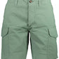 Green Regular Fit Bermuda Trousers