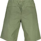 Chic Green Bermuda Shorts with Elastic Waist