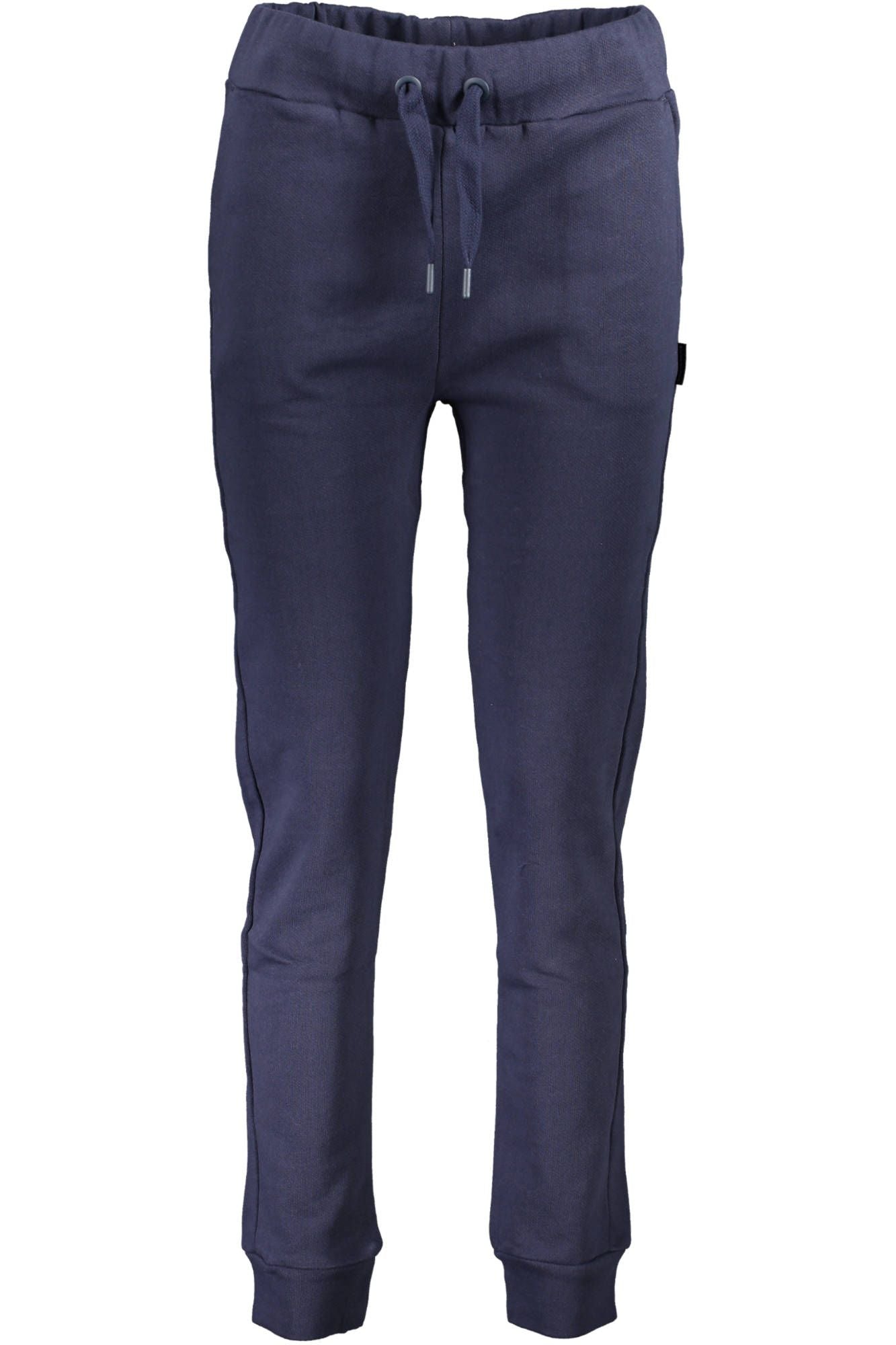 Sporty Organic Cotton Trousers with Ankle Cuffs