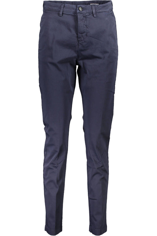 Chic Organic Cotton Trousers with Logo Detail