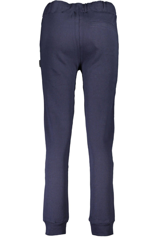 Sporty Organic Cotton Trousers with Ankle Cuffs