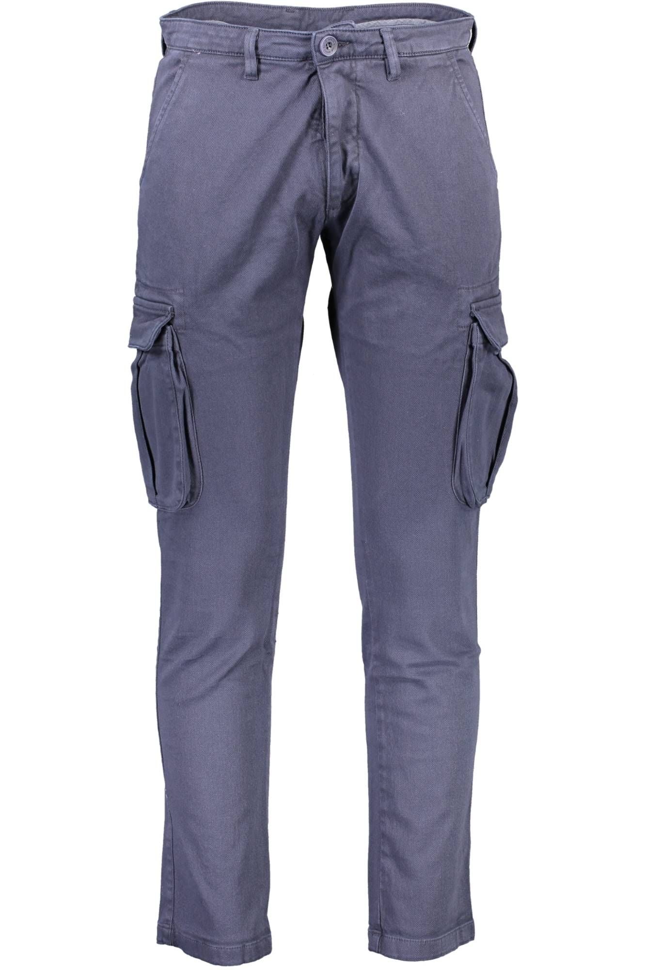 Versatile Blue Four-Pocket Trousers