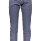 Chic Navy Blue Stretch Chinos for Men