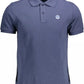 Elegant Blue Short-Sleeved Polo Perfection