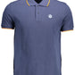 Chic Blue Polo with Contrast Detailing