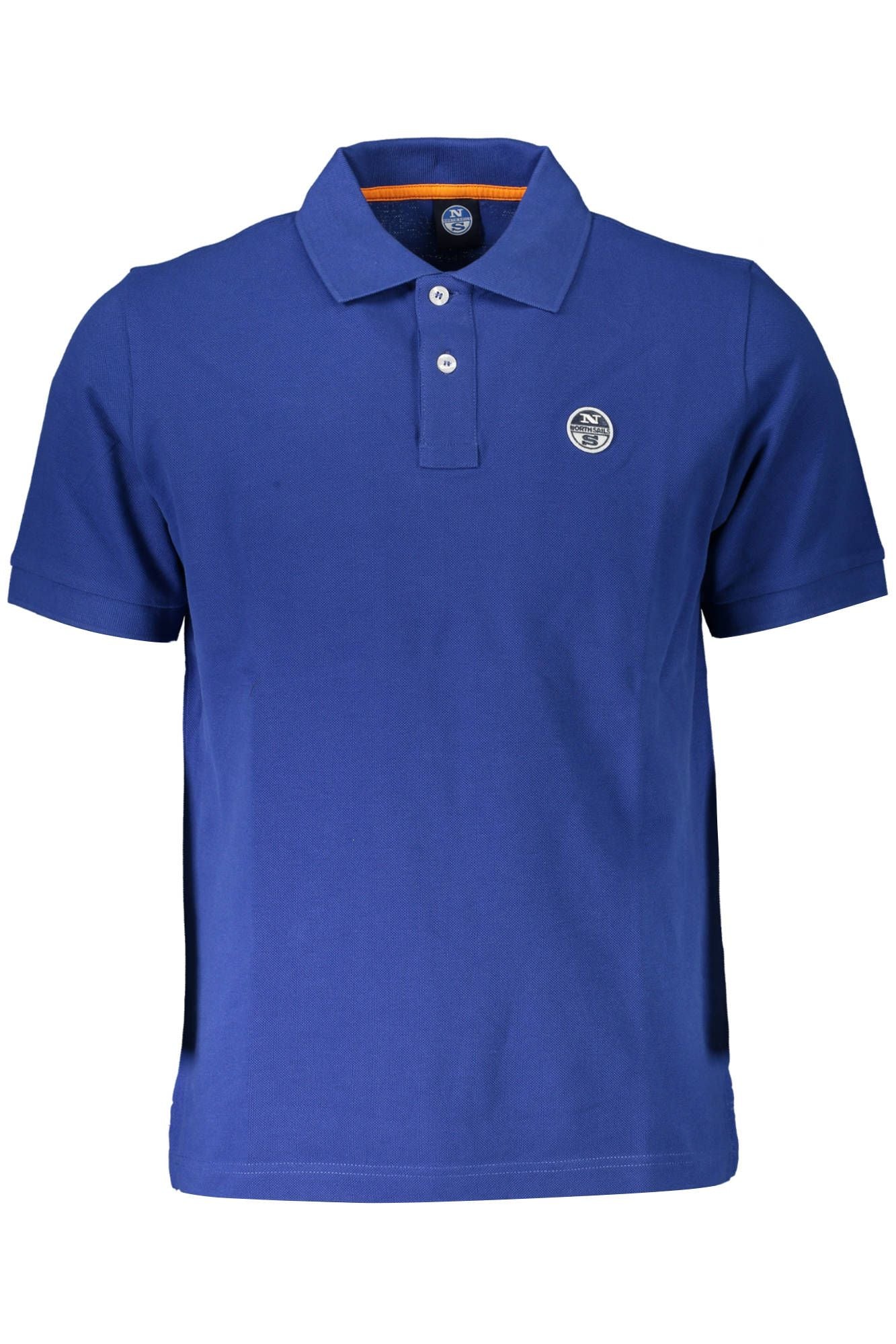 Chic Blue Cotton Polo Shirt with Logo Detail