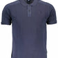 Chic Blue Short-Sleeved Polo for Men