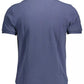 Elegant Blue Short-Sleeved Polo Perfection
