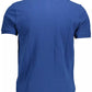 Chic Blue Short-Sleeved Polo for Sophisticated Style