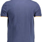 Chic Blue Polo with Contrast Detailing