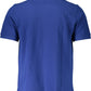 Chic Blue Cotton Polo Shirt with Logo Detail