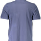 Elegant Short-Sleeved Polo in Sapphire Blue
