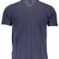 Chic Blue Short-Sleeved Polo for Men