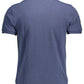 Elegant Blue Cotton Polo Shirt