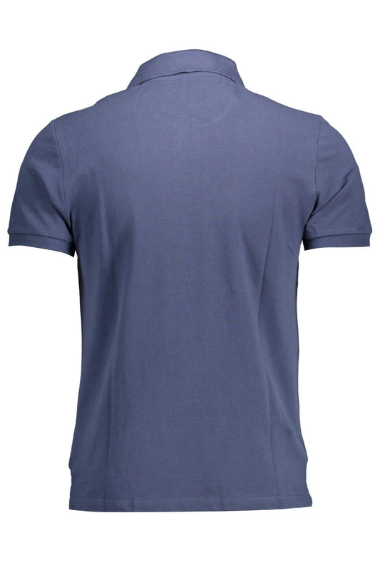 Elegant Blue Cotton Polo Shirt