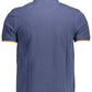 Chic Blue Polo with Contrast Detailing