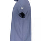 Elevated Casual Blue Polo with Contrasting Details