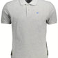 Elegant Gray Short-Sleeved Polo Shirt