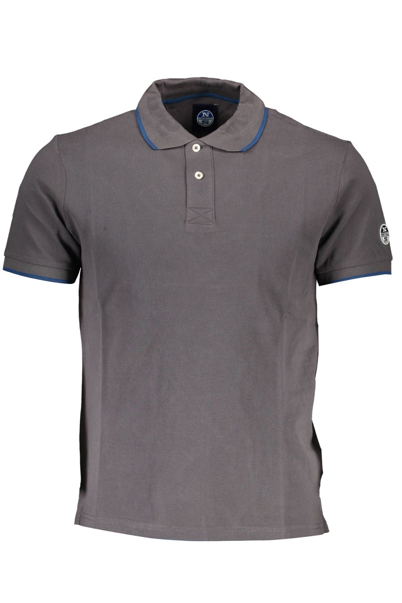 Sail High Seas in Style: Gray Cotton Polo