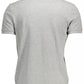 Elegant Gray Short-Sleeved Polo Shirt