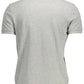 Sleek Gray Natural Fiber Polo Shirt