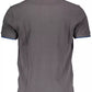 Elegant Gray Short-Sleeved Polo Shirt