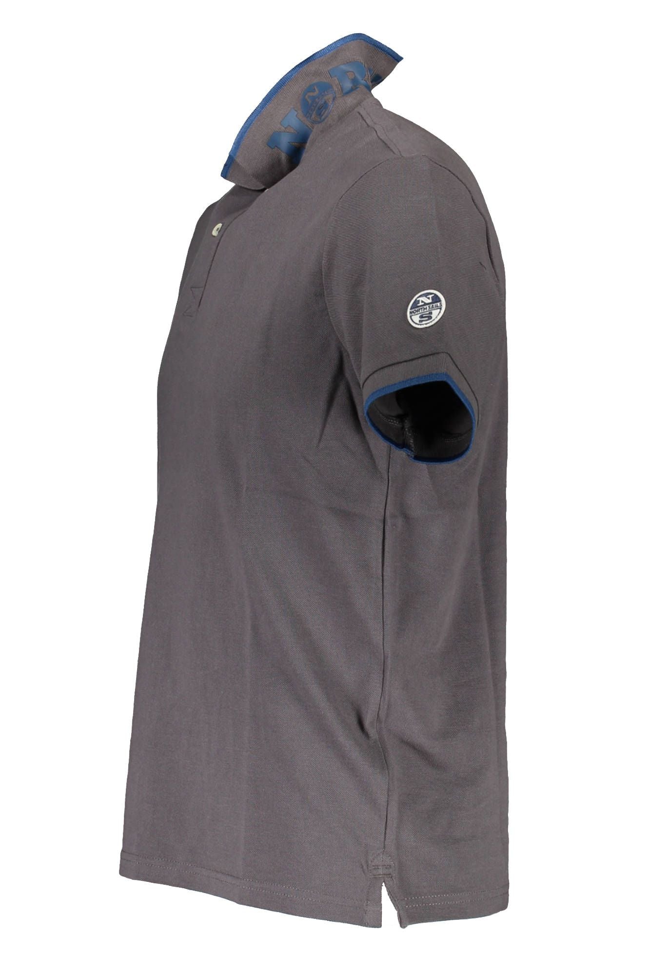 Sail High Seas in Style: Gray Cotton Polo